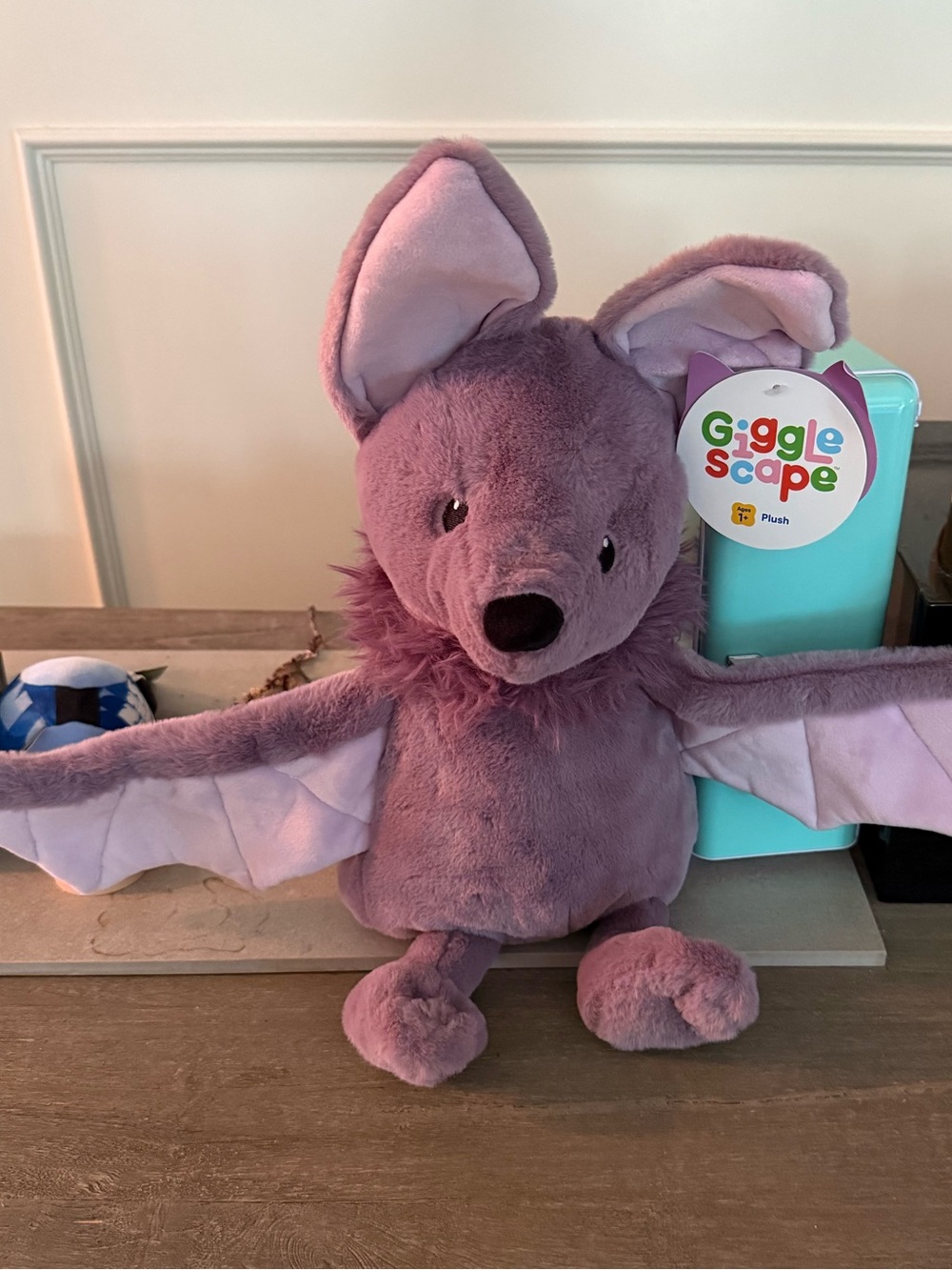 Purple Bat Plush - Soft Stuffed Animal for Kids